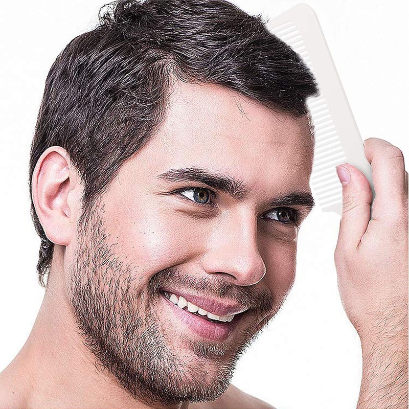Boao 3 Pieces Barber Combs Flat Top Clipper Combs Hair Cutting for Flat Top and Clipper Cuts(White)