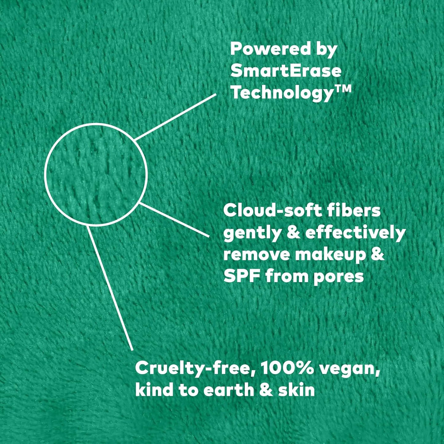 MakeUp Eraser PRO - Effortlessly Remove All Makeup with Water | Green, 1ct - Waterproof Mascara & Eyeliner Friendly