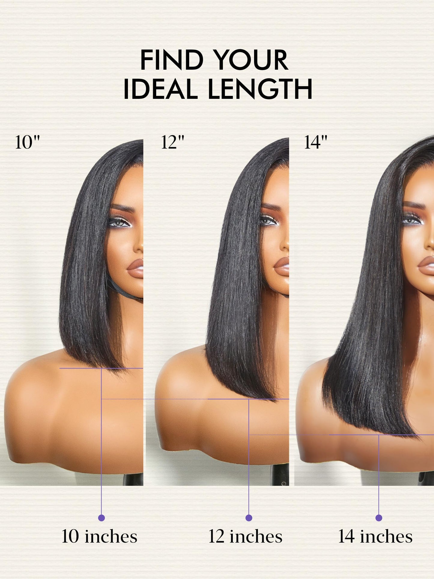 LUVME HAIR Bob Wig 100% Human Hair Wigs Glueless Lace Front 200% Density 14 Inches Bob, Pre Cut Plucked Lace Short Wig Ready To Go Natural Color Straight Bleached Knots Side Part Black Wigs