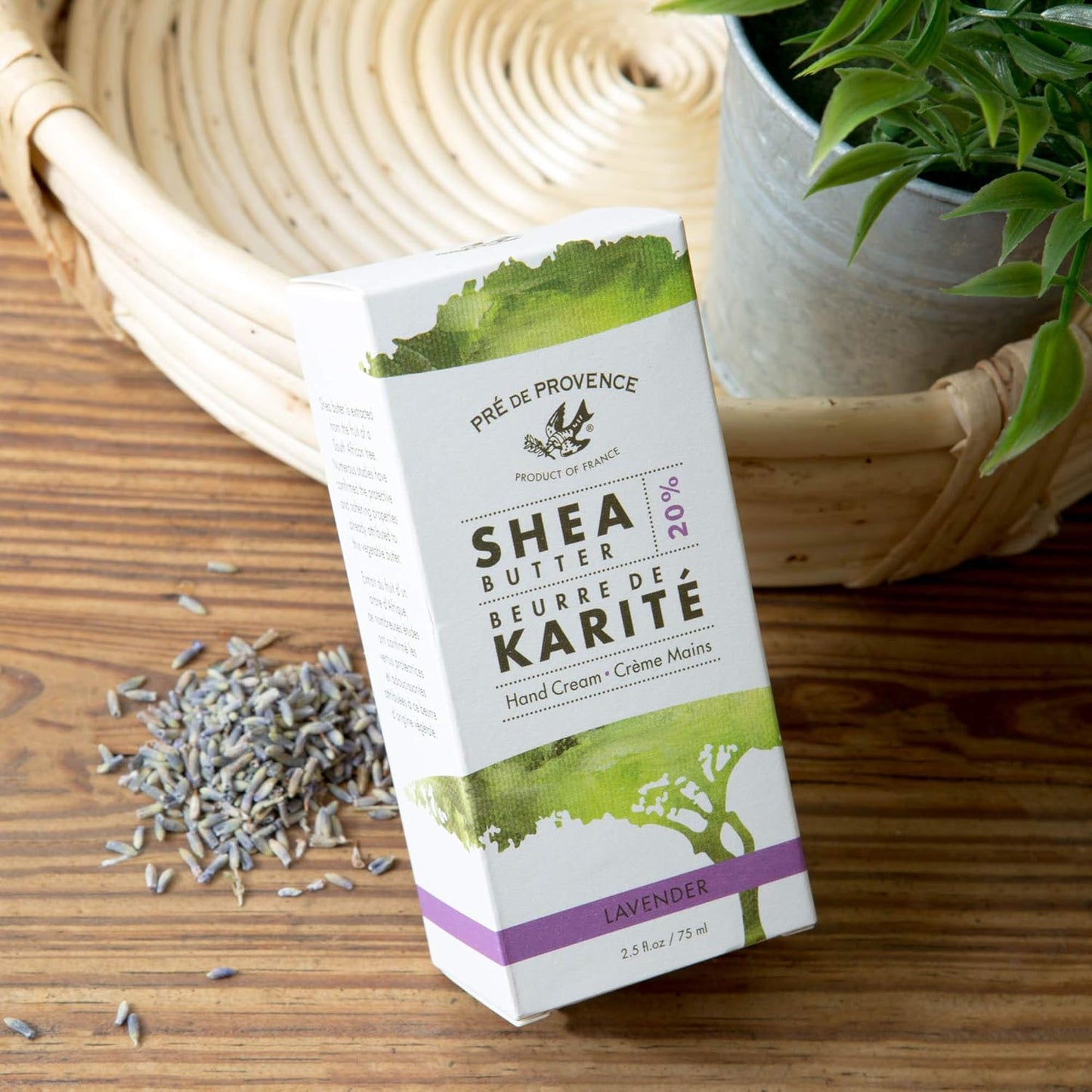 Pre de Provence Shea Butter Hand Cream - Lavender Moisturizing Collection | 75ML Nourishing Formula