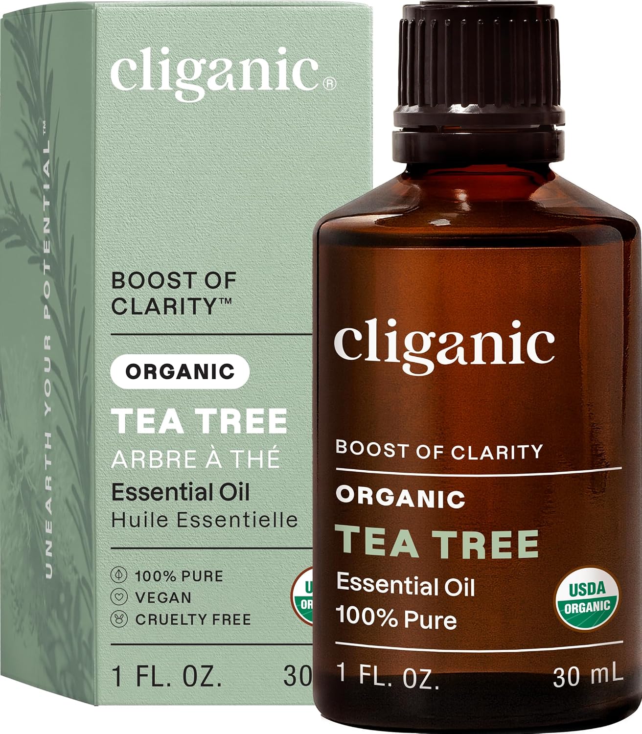 Cliganic Organic Lavender Essential Oil - 100% Pure Aromatherapy Oil | Non-GMO, 15ml