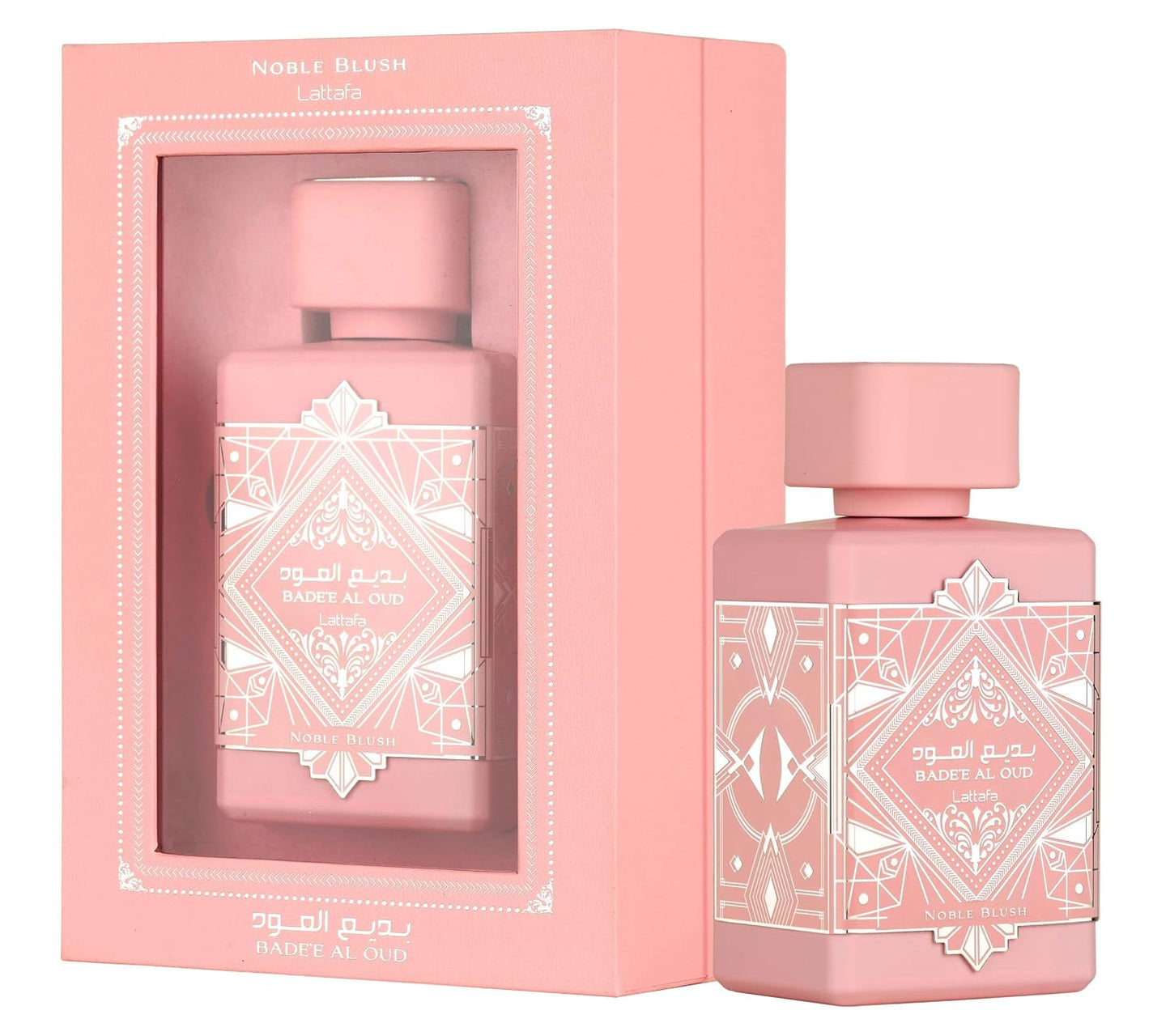 Lattafa Bade'e Al Oud Noble Blush Unisex Eau de Parfum Spray - 3.4 Oz | Luxurious Fragrance