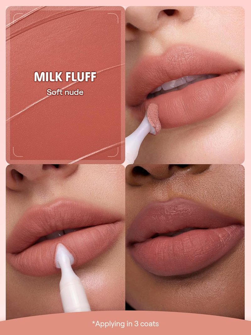 Marshmallow Puff Lip Blur Pen | Matte Lipstick for Long-Lasting Hydration - 031 Milk Fluff