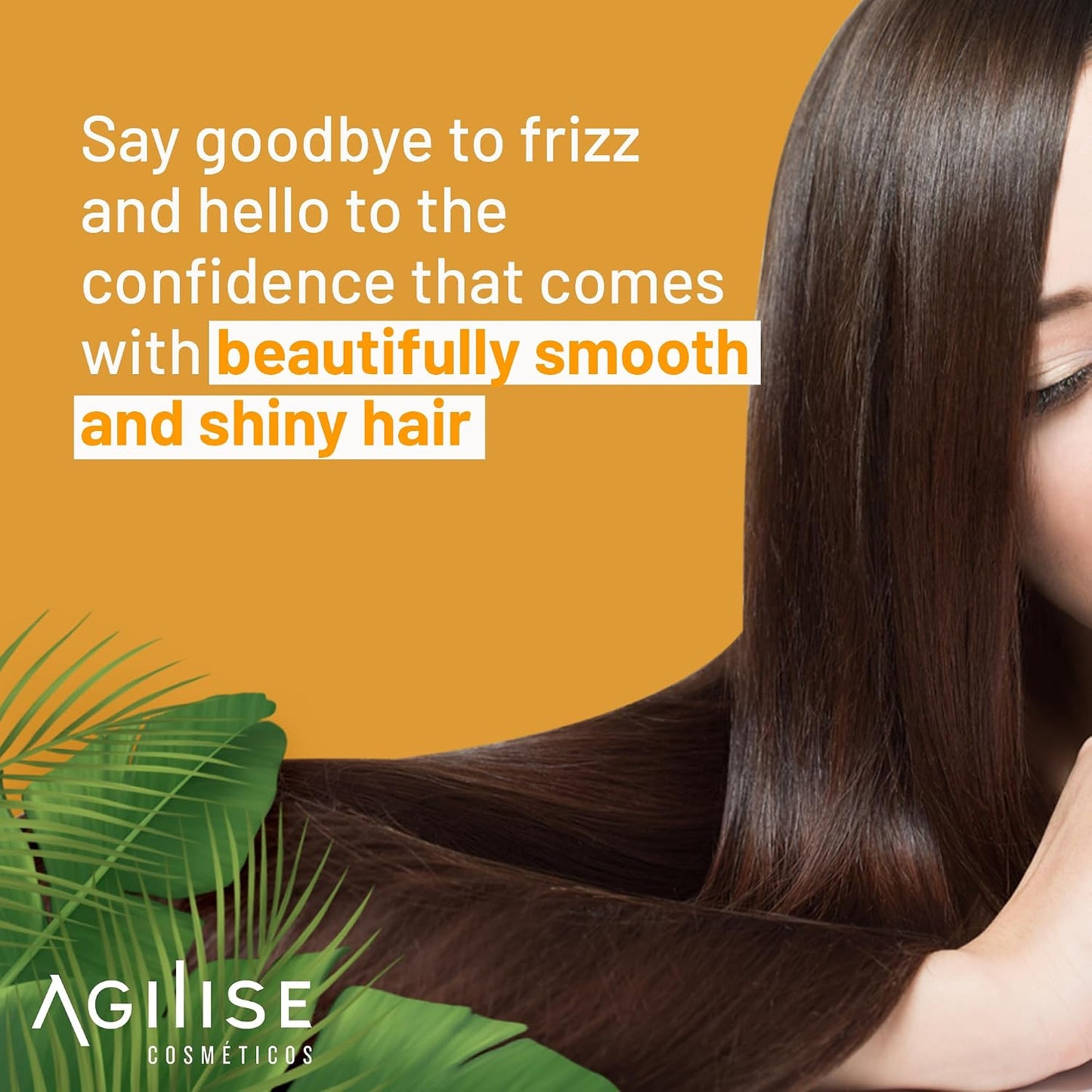 AGILISE UNIKA Hair Straightening Cream - Formaldehyde-Free Brazilian Blowout | Smoothing Treatment, 33.8 fl oz / 1L