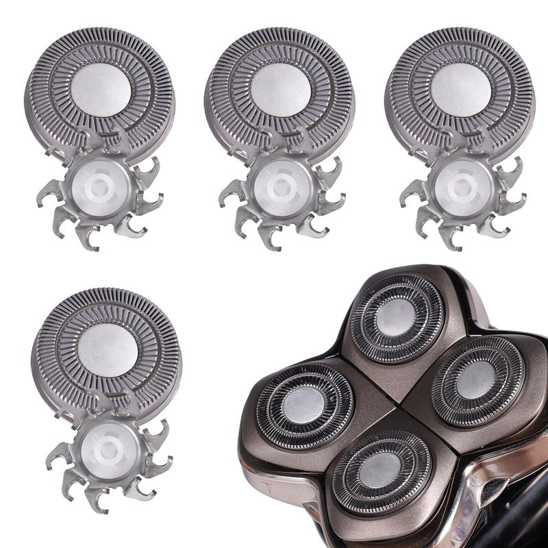 4pcs Shaver Replacement Blades for Skull Shaver Pitbull Caver PRO Series,Replacement Heads Compatible with Skull Shaver Pitbull Gold/Silver/Platinum/Diamond Pro Shaver and Palm Shaver