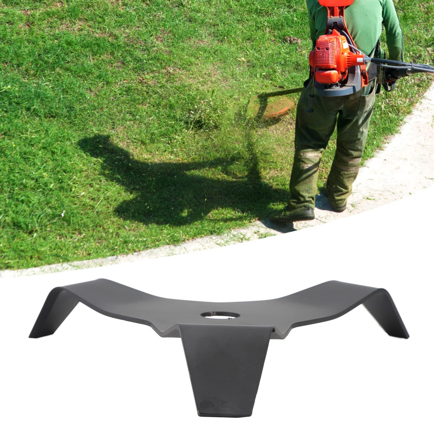 OUKENS Brush Cutter Blade, Universal 3 Teeth Carbon Steel Heavy Duty Weed Trimmer Replacement Blades for Lawn Yard Garden Bush Trimming Weed Eater