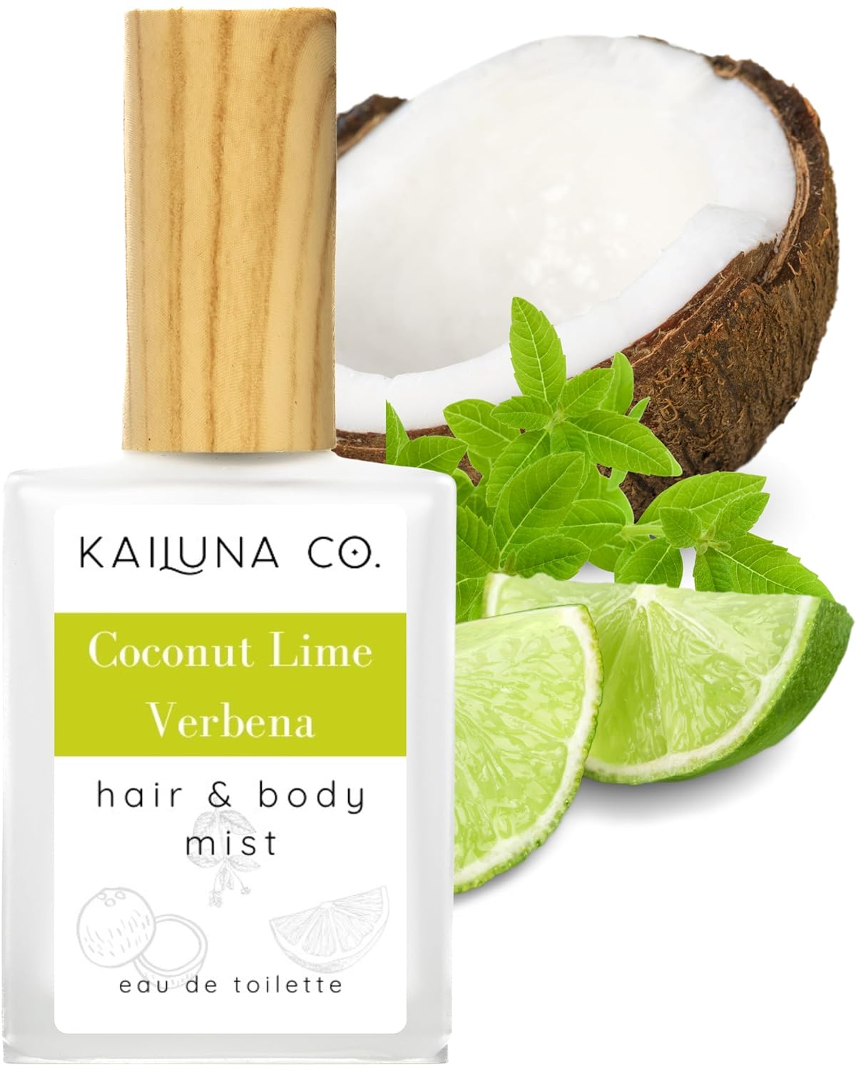 Kailuna Co. Baby Powder Hair & Body Mist Spray - Natural Essential Oils, Alcohol-Free | 0.5 Fl Oz