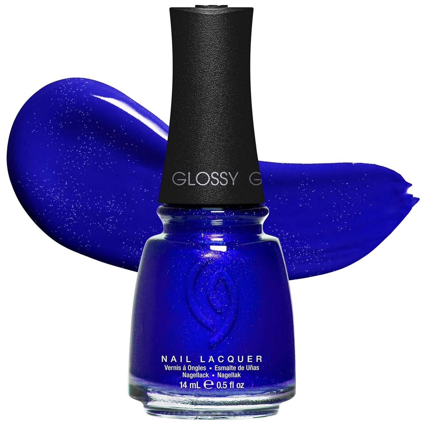 China Glaze Nail Lacquer - Moment in the Sunset Coral Pink Polish | Quick Dry, Chip Resistant, Shimmer Finish, 0.5 fl oz