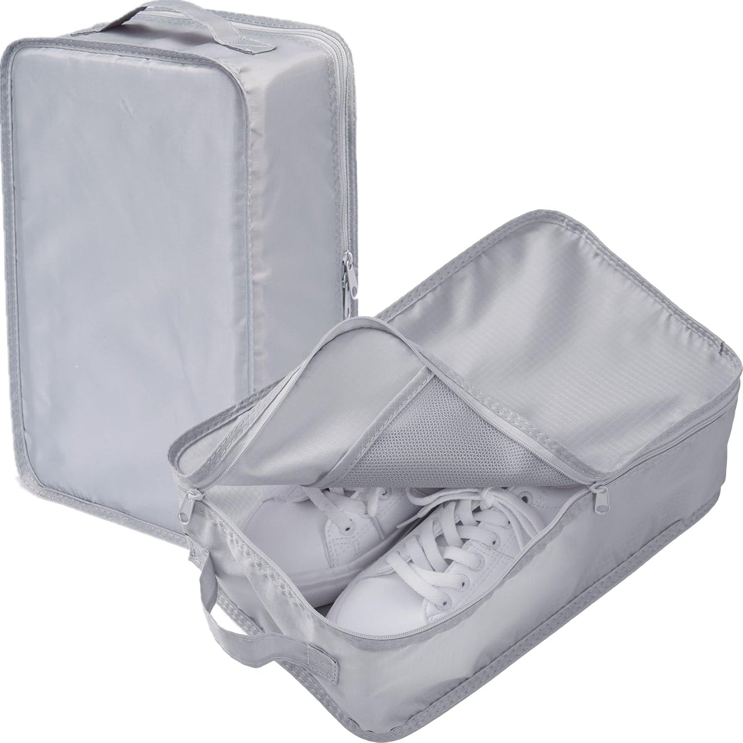 Travel Shoe Bag - Holds 2 Pairs of Shoes | Durable Packing Cubes for Travel (Pink, 2 Pack)