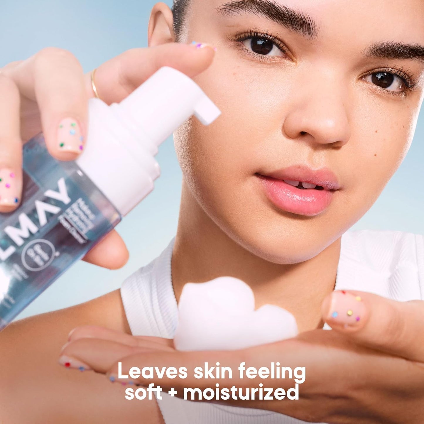 Almay Foam Away Makeup Remover - Gentle Foaming Facial Cleanser | Hypoallergenic, Vegan, 2.87 fl oz