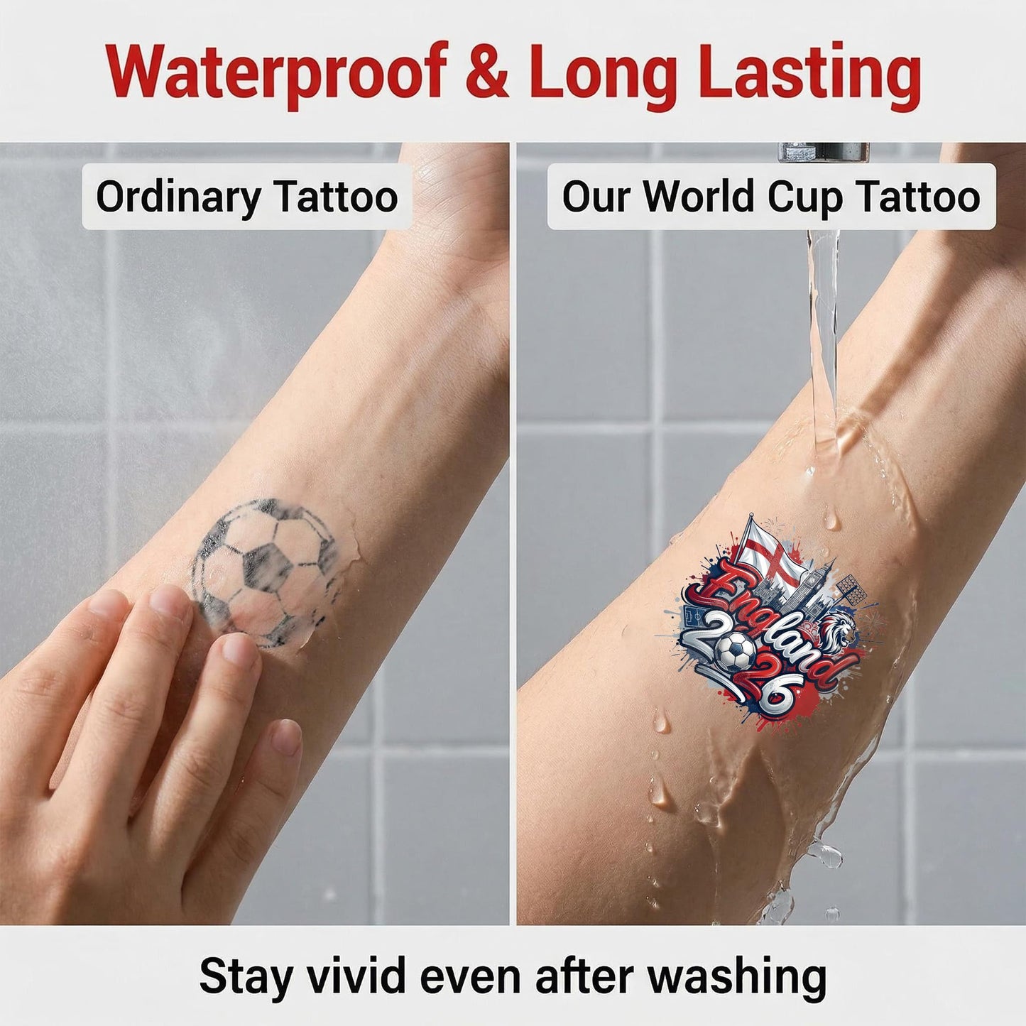 22 Pcs 2026 World Cup Tattoos Temporary Soccer Party Favors World Cup Party Decorations Soccer Stickers Gifts For Game Day Essential
