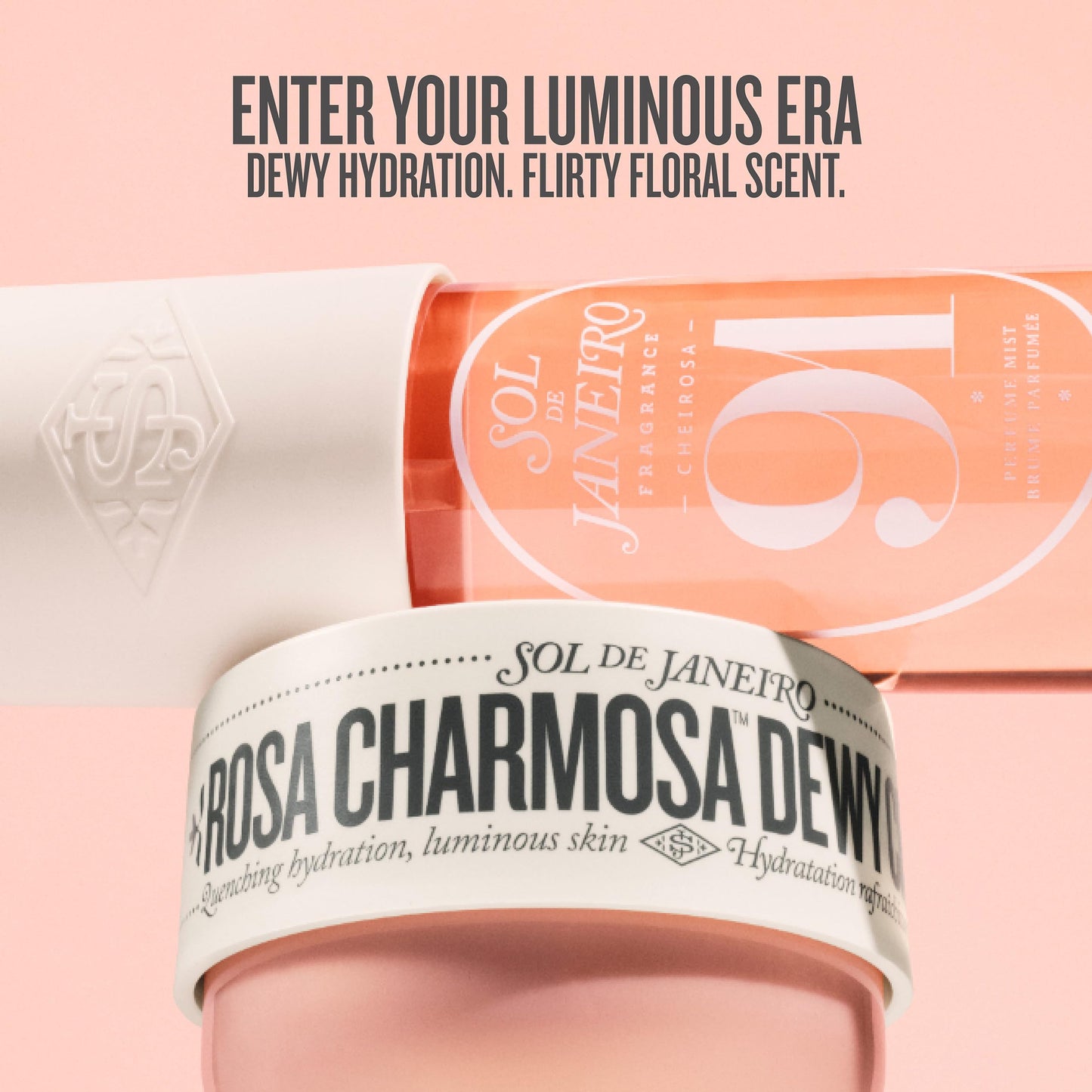 Sol de Janeiro Rosa Charmosa Dewy Body Cream & Cheirosa Perfume Mist Duo