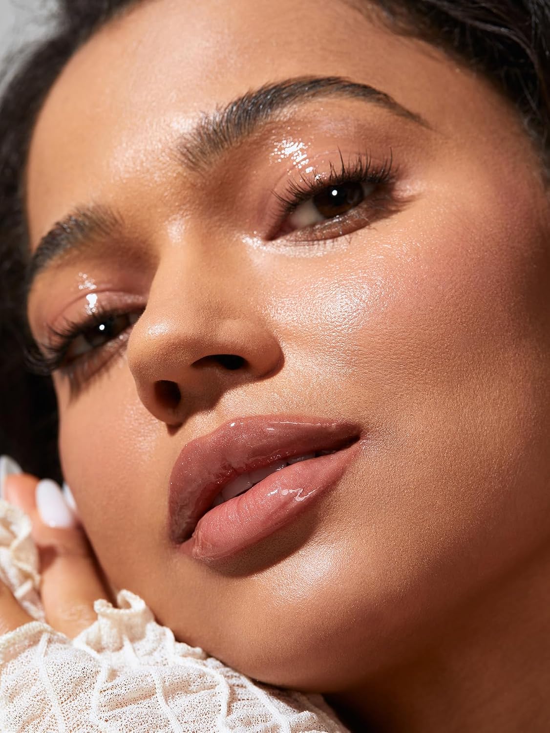 Power Bouquet Lip Gloss - Shiny Tinted Moisturizing Plumping Lip Oil with Camelia Extract | Tan-Tilizing