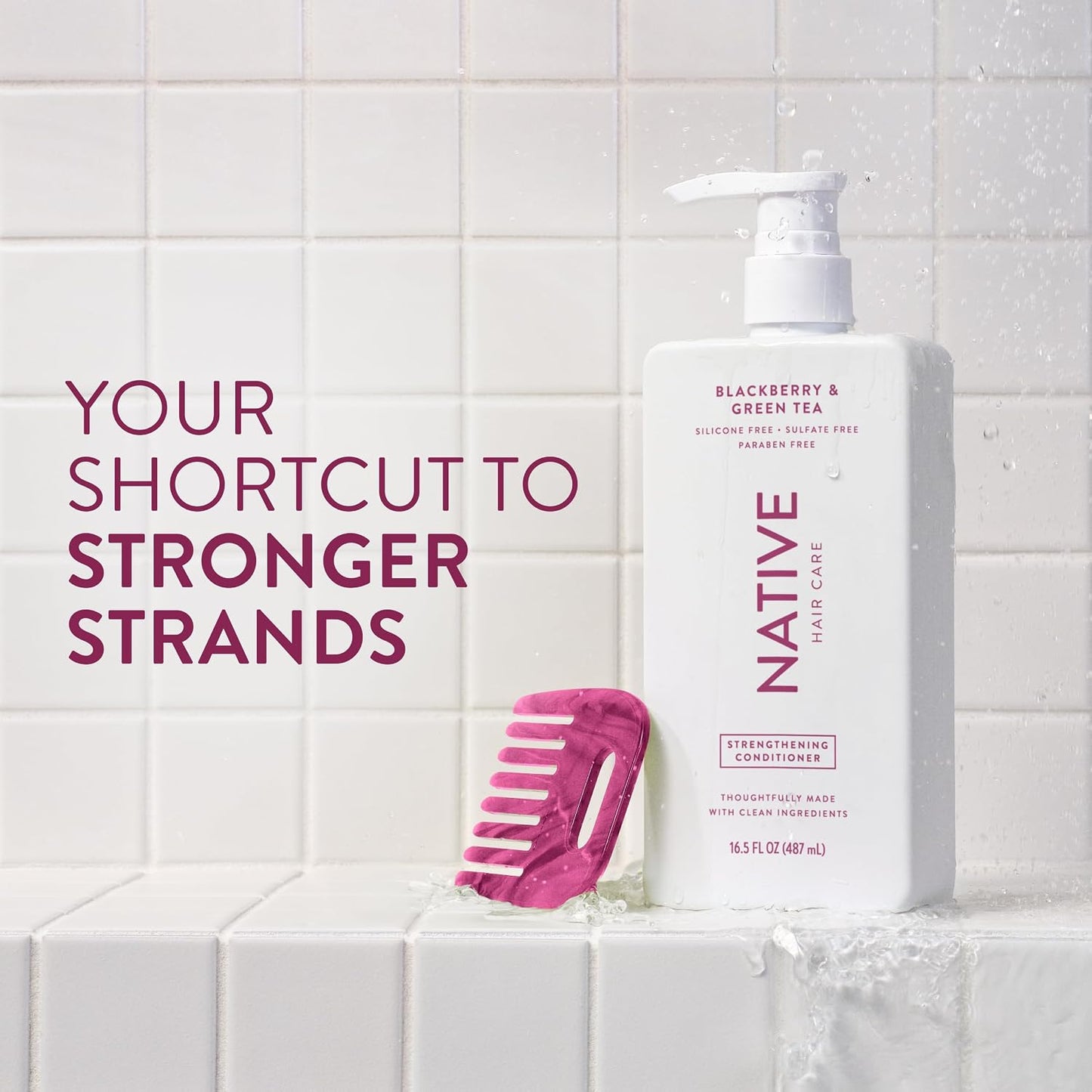 Strengthening Conditioner - Blackberry & Green Tea | 16.5 fl Oz for Healthy Hair