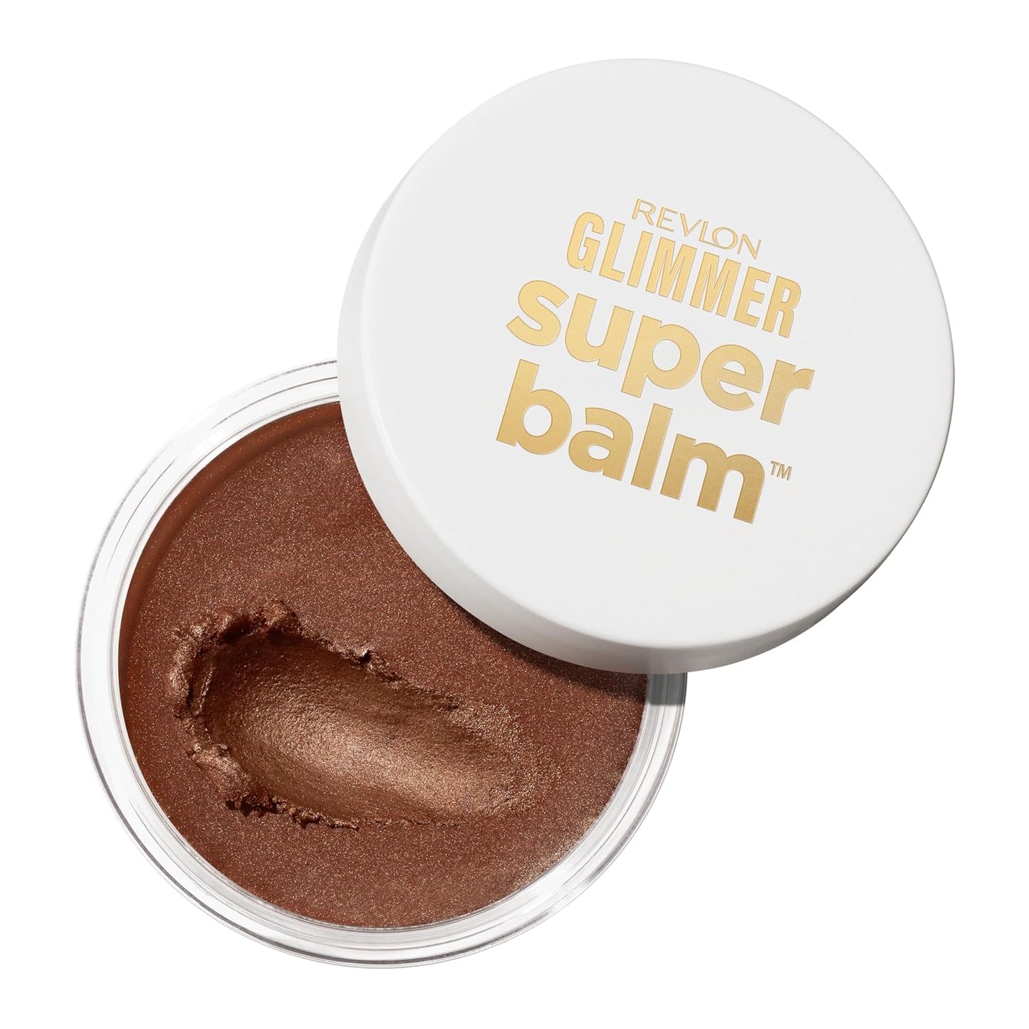 Revlon Glimmer Super Balm - Multi-Use Glow Face Makeup | Cream Bronzer, Highlighter & Blush, 006 Bronze Noir, 0.06 oz