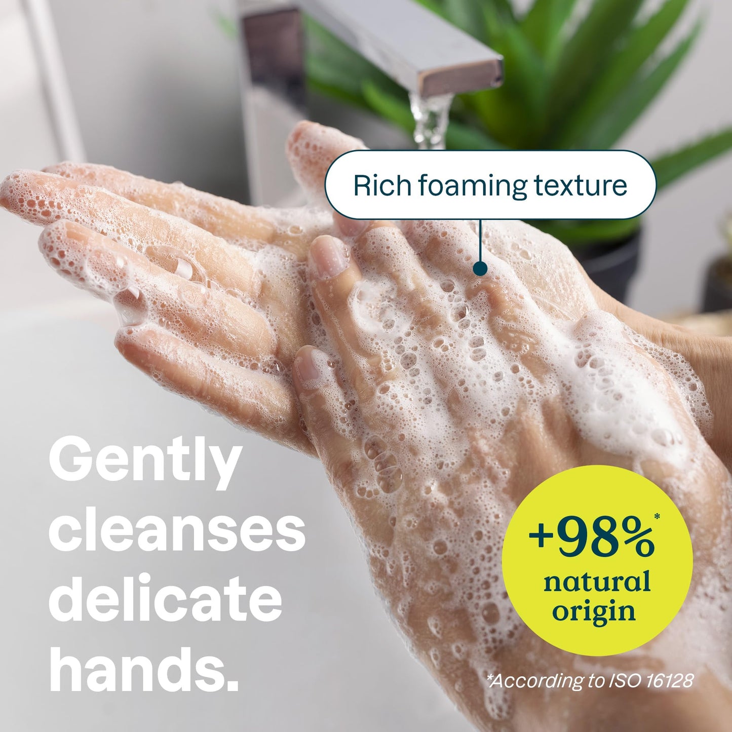 ATTITUDE Hand Soap for Sensitive Skin Enriched with Oat, EWG Verified, Dermatologically Tested, Vegan, Extra Gentle, Unscented, 16 Fl Oz (Pack of 3)
