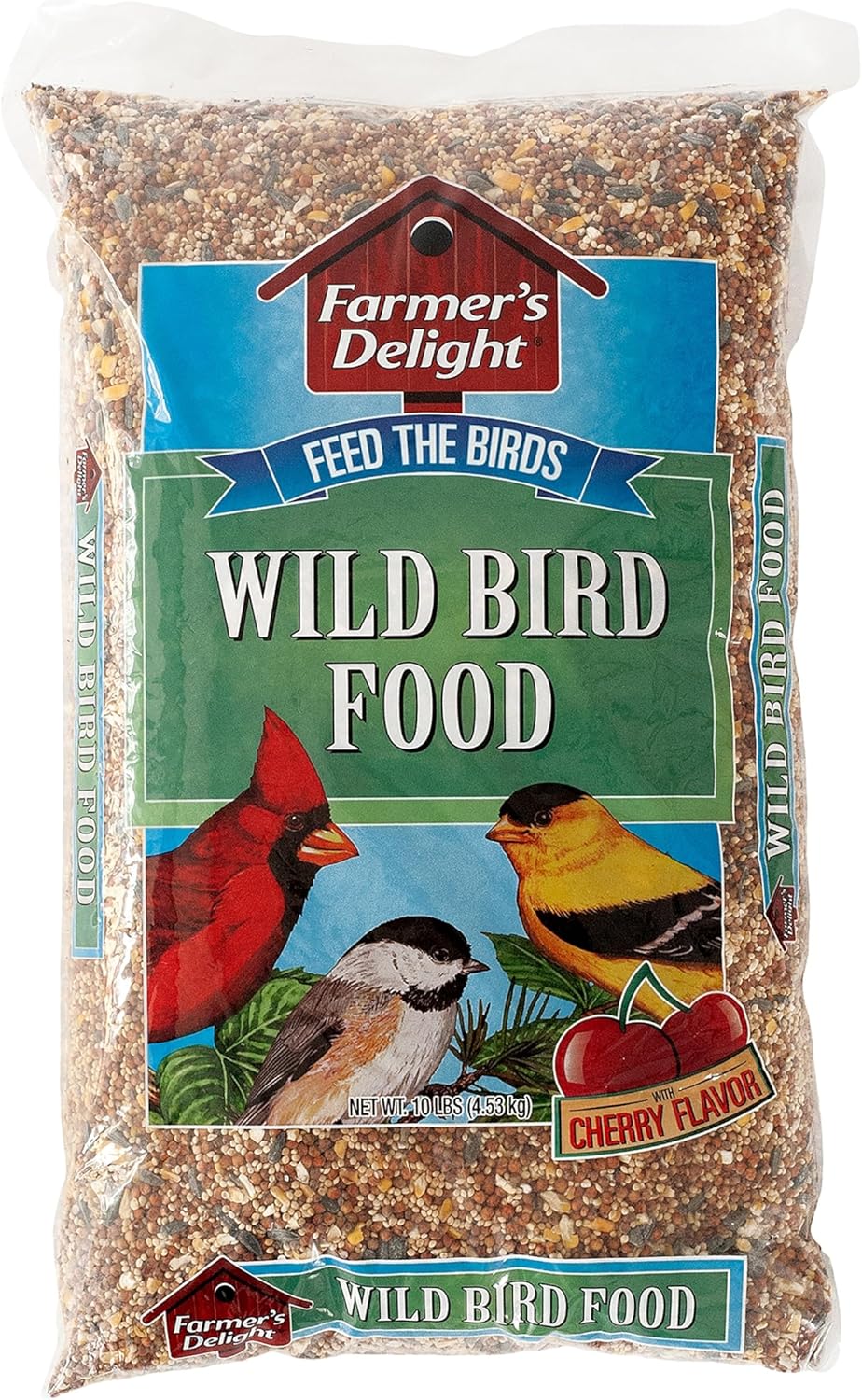 Wagner's Farmer's Delight Wild Bird Food - Cherry Flavor, 10 lb Bag | Premium Nutrition for Backyard Birds