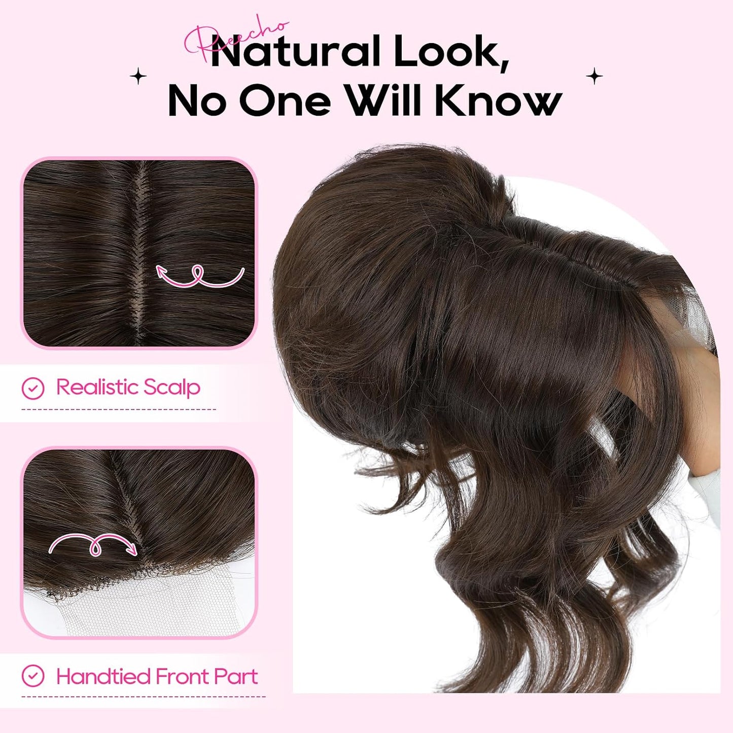 Messy Bun Hair Piece with Bangs - 2-in-1 Drawstring Ponytail Extension & Updo Wig | Natural-Looking Black Hair Topper