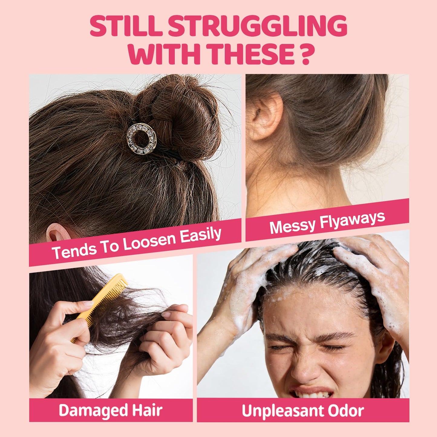 SEVICH Kids Hair Finishing Stick for Flyaways, 2-in-1 Dual Brush Edge Control & Frizz Tamer Wax Stick, Non-Greasy Hair Wax Stick for Woman & Girl Slicked Back Styles, Baby Hair & Edges, 0.47oz x 2