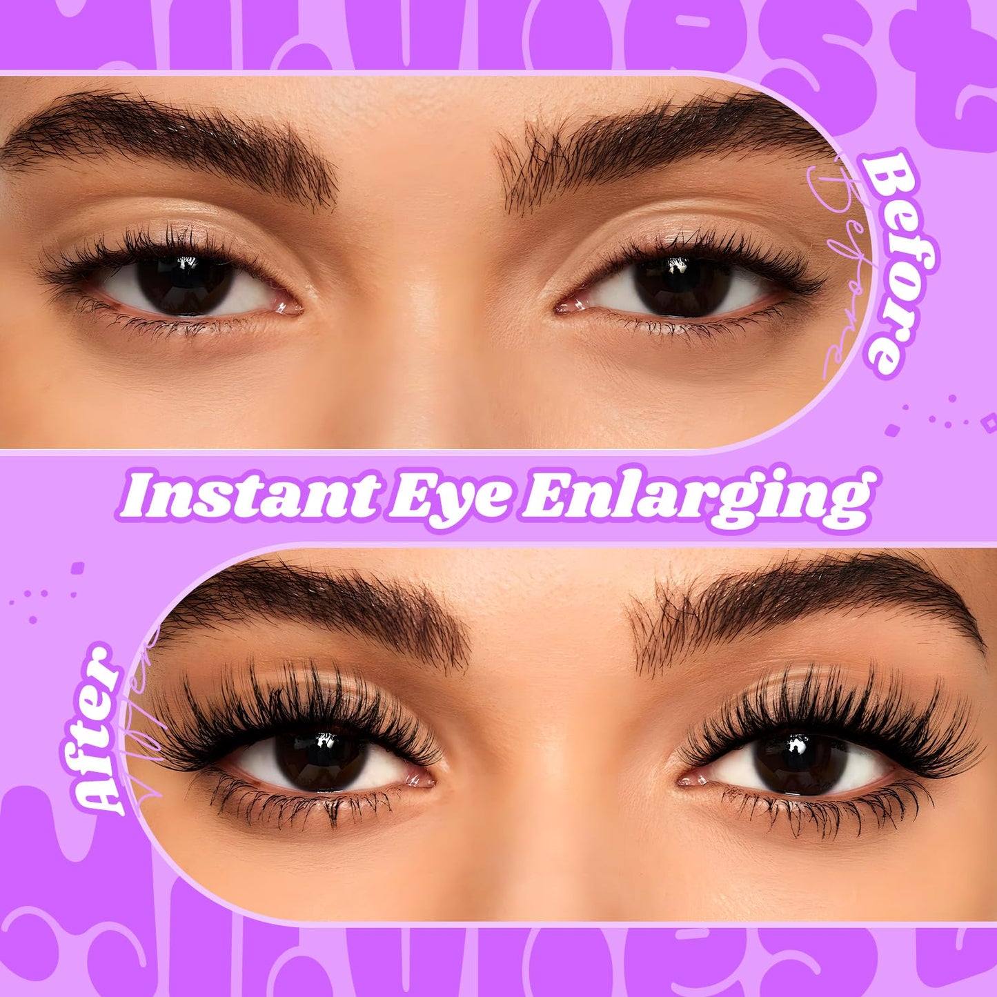 MilyBest Fable Lash Clusters, Fluffy Wispy Cluster Eyelash Extensions, 88pcs DIY Individual Lashes D Curl - Natural Volume to Fairy Glam, 8-16mm Eyelash Clusters
