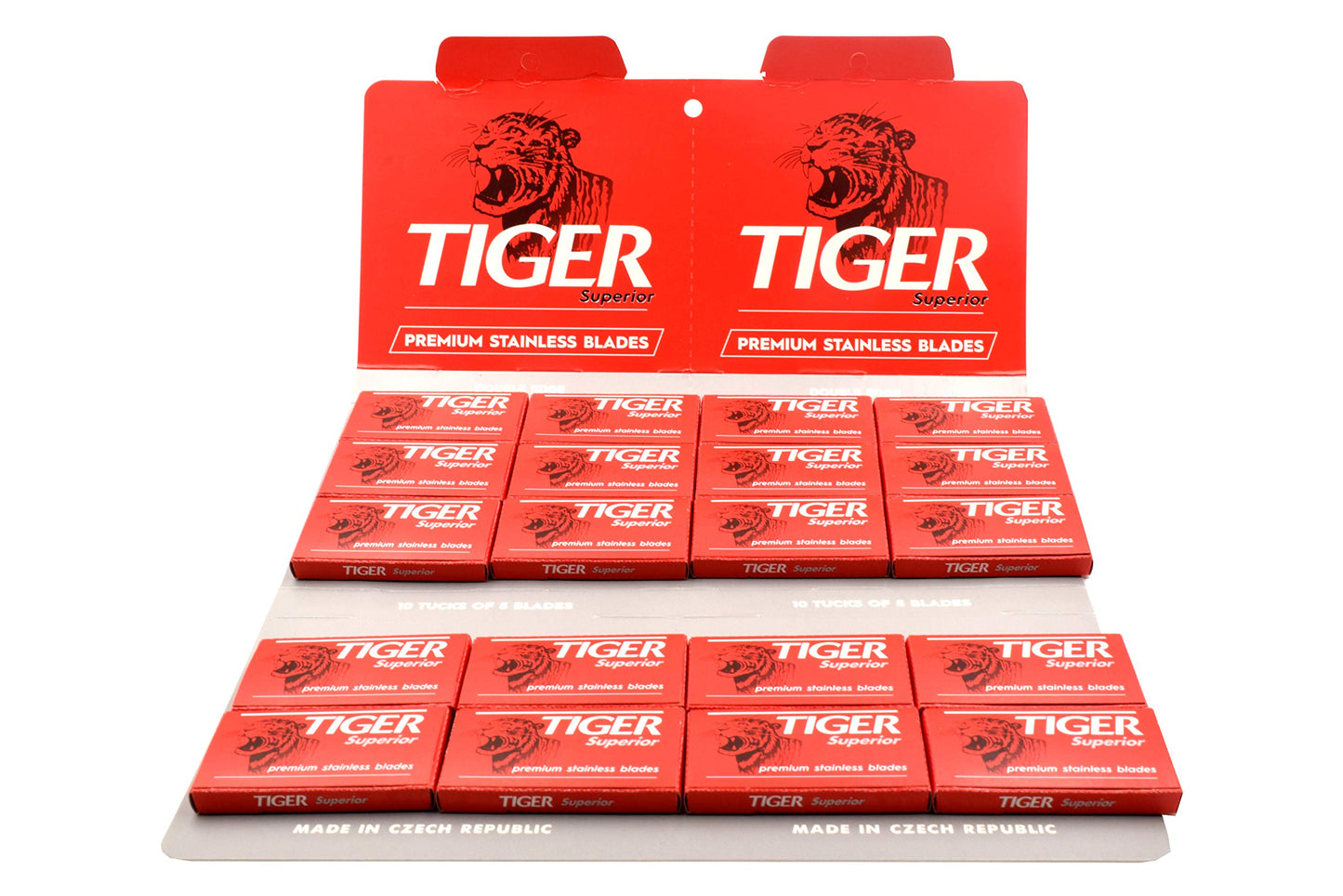 100 Tiger Superior Double Edge Razor Blades
