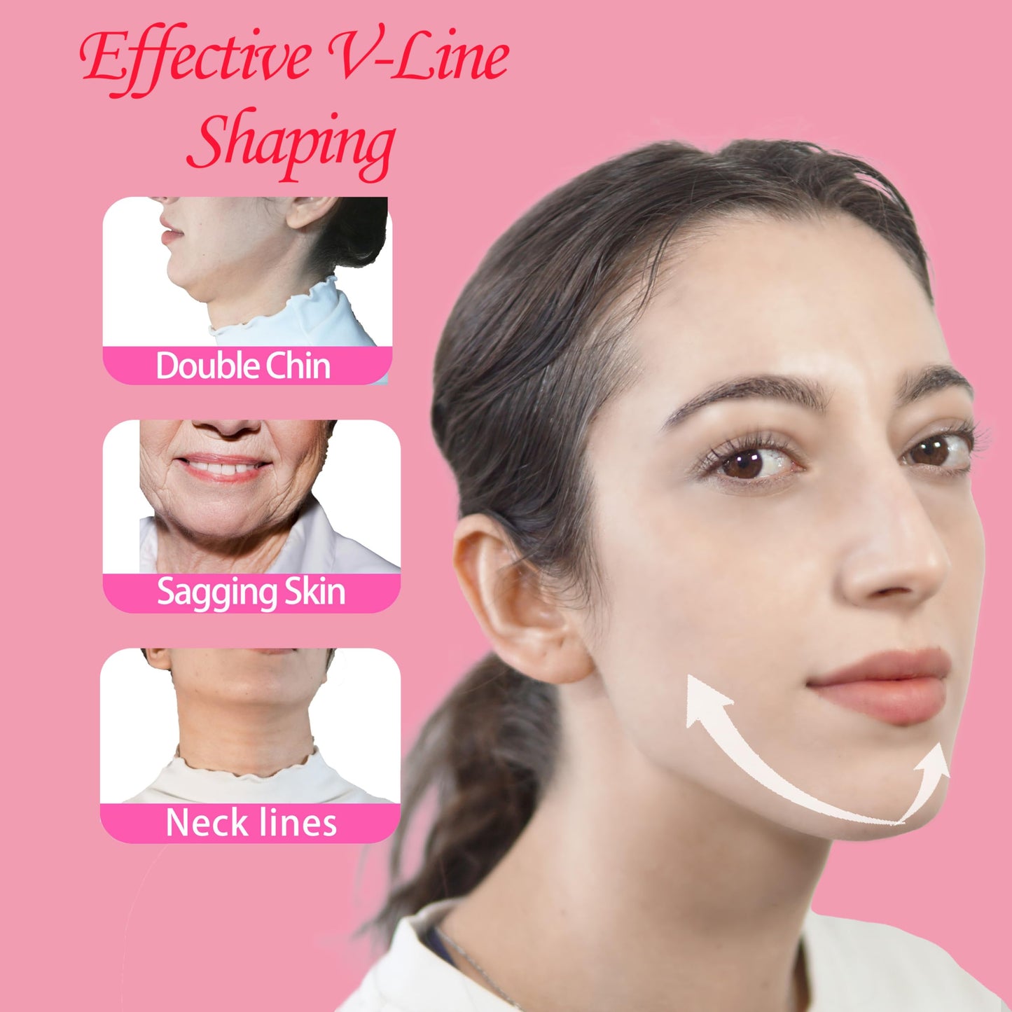 V Line Lifting Mask Chin Strap for Sleeping, Face Lifting Strap, Chin Strap, V Line Mask, Jawline Shaper, Jaw Strap, Double Chin Reducer,Face Lift Tape & Snoring Solution (Blue~)