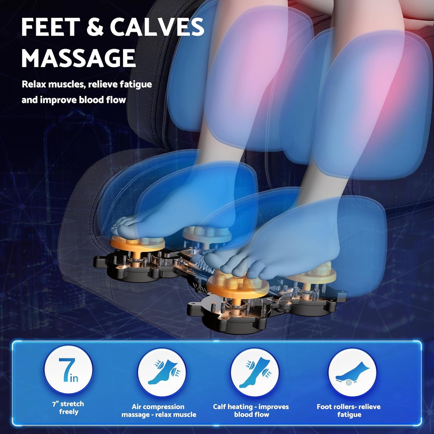 Zero Gravity Full Body Massage Chair - Shiatsu Recliner with 14 Massage Points, Heating & Bluetooth | Spacious Design