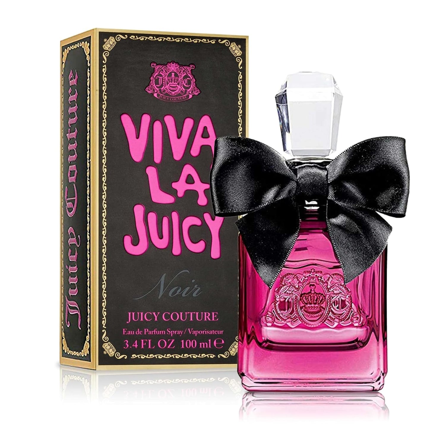 Juicy Couture Viva La Juicy Noir Eau De Parfum | Women's Fruity Floral Perfume with Wild Berries & Amber - 3.4 oz Spray
