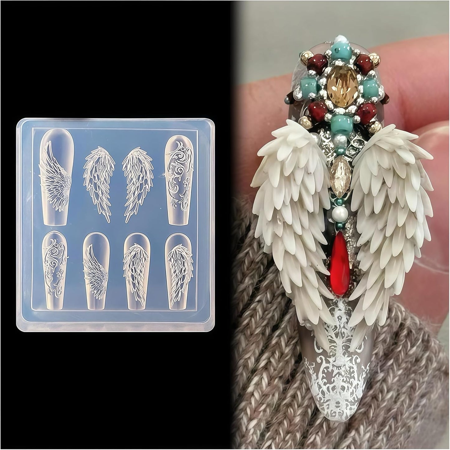 3D Sea Shell Nail Mold - Silicone Nail Art Tools for Summer Beach Ocean Charms | Perfect for Resin Crafts