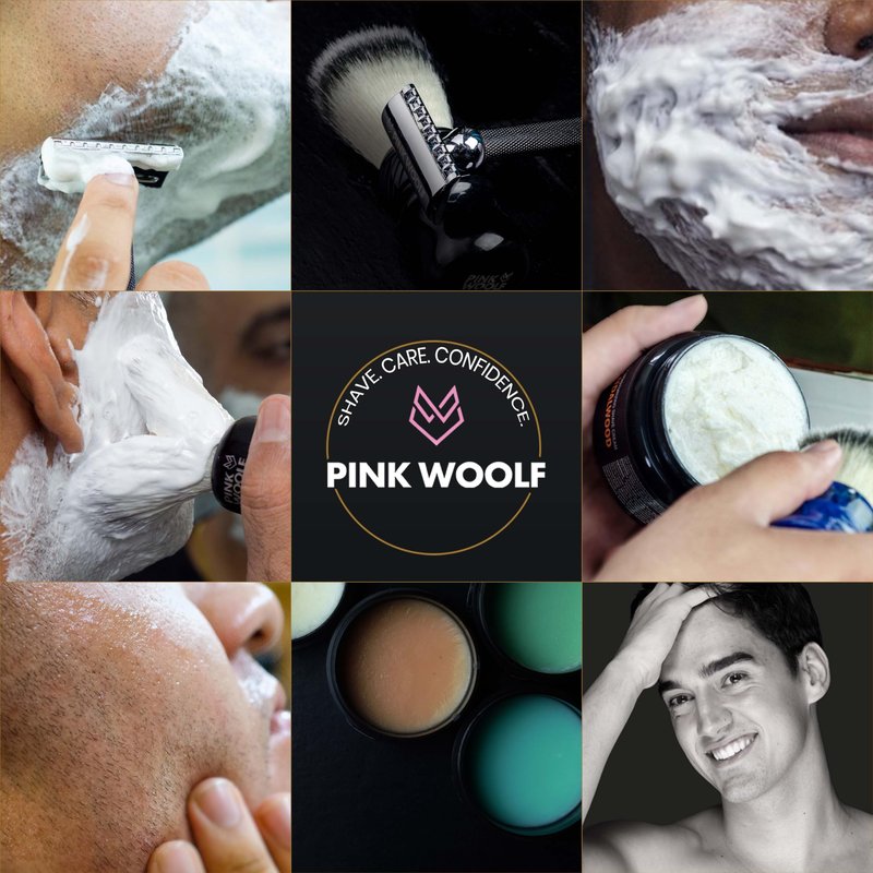 Pink Woolf Pre Shave Oil for Men – Electric & Wet Shave Prep – Helps Reduce Tugging, Razor Burn & Irritation – Razor Glide Oil for Electric Razor & Head Shaving – OCEANIC BLUE, 2 Fl Oz