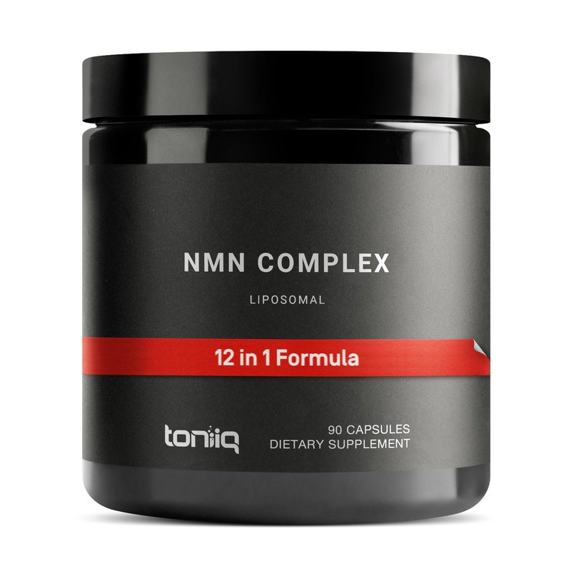 Toniiq NMN 12-in-1 Complex – 5 Liposomal Ingredients NMN, NAD+, CoQ10, Spermidine & Apigenin for Enhanced Absorption – Plus Resveratrol, Fisetin, Berberine & More – 90 Vegetarian Capsules