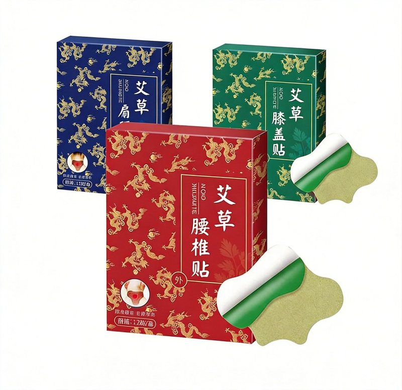 Women Moxibustion Patches Natural Herbal Moxa Self-Heating Warming Pads Acupoint Care for Body Relaxation Skin-Friendly Adhesive Patches 36 Pcs