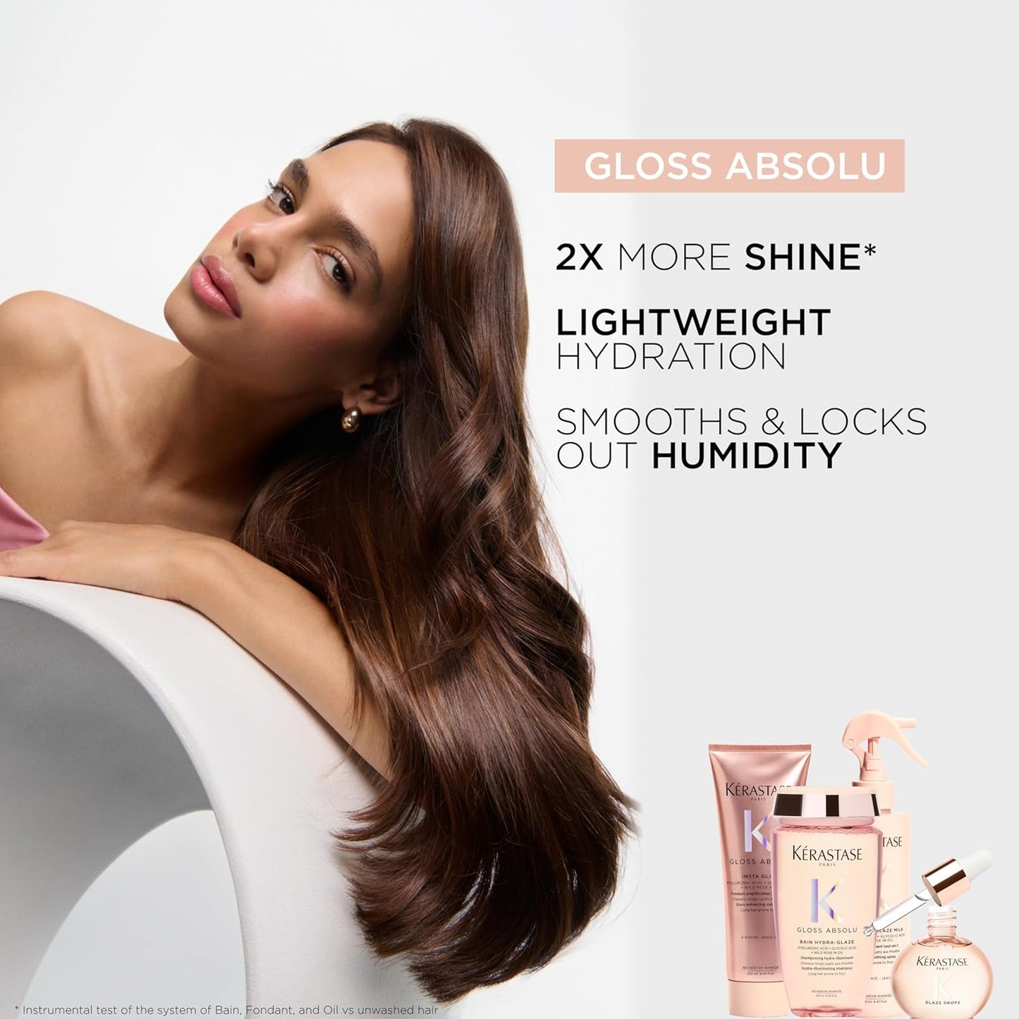 Kerastase Gloss Absolu Glaze Drops - Anti-Frizz Hair Oil for Gloss & Shine | Nourishing Hydration with Hyaluronic Acid