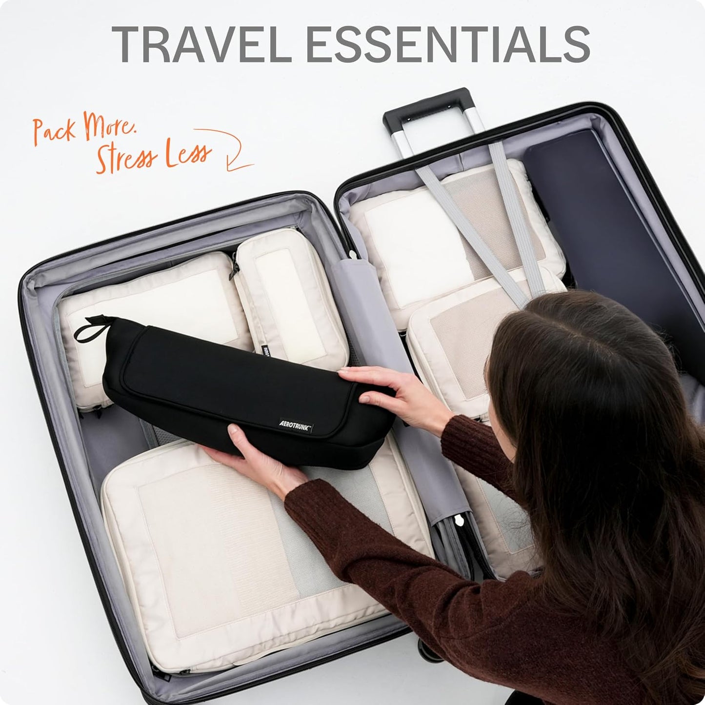 Hair Tools Organizer - Large Capacity Travel Bag with Heat Resistant Mat for Flat Irons & Curling Wands | Black