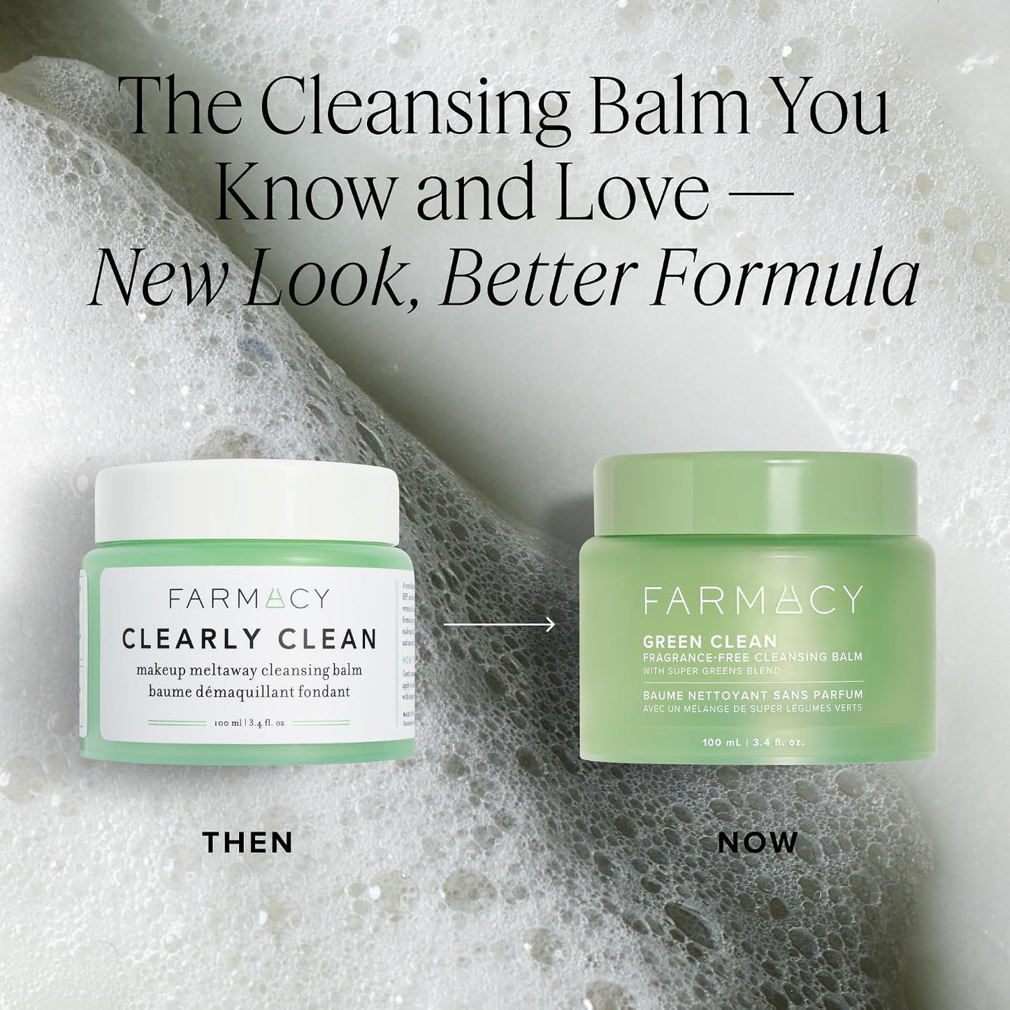 Farmacy Sensitive Skin Makeup Remover Balm - Green Clean Waterproof Oil Cleanser | Hydrating & Fragrance-Free (30ml)