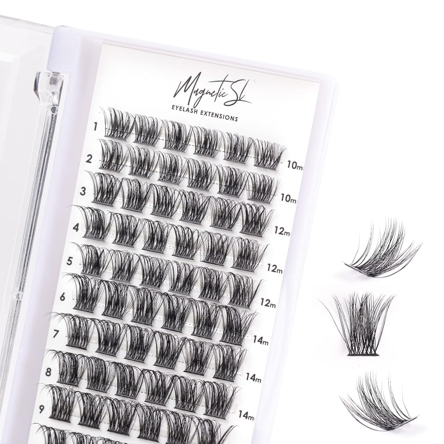 Lash Clusters - 480 Multi-Style False Eyelash Extensions | 10-20mm Thick 60D-100D for DIY Beginners