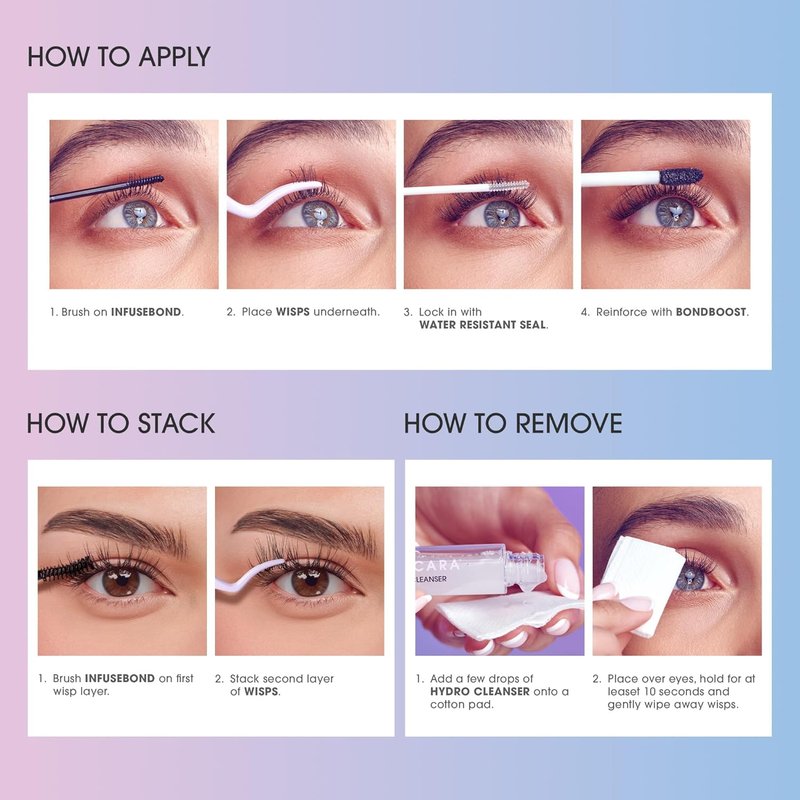FALSCARA Lash Extension Kit - Individual Stackable Clusters | Medium Volume, 10mm-14mm Length, Xtra Light