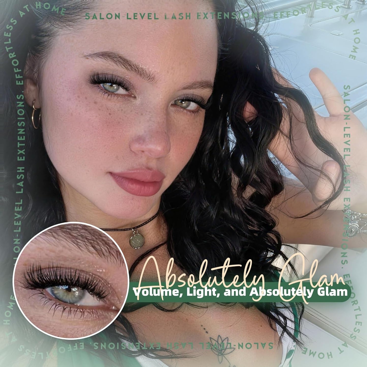 Eyelash Clusters Kit - D Curl Volume Extensions with Waterproof Bond | Fluffy Lashes 10-18mm
