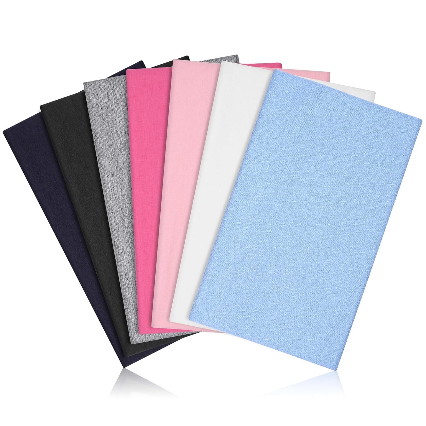 Wide Cloth Headbands for Women - 7PCS Soft & Stretchy Hair Bands for Workout, Yoga & Daily Wear