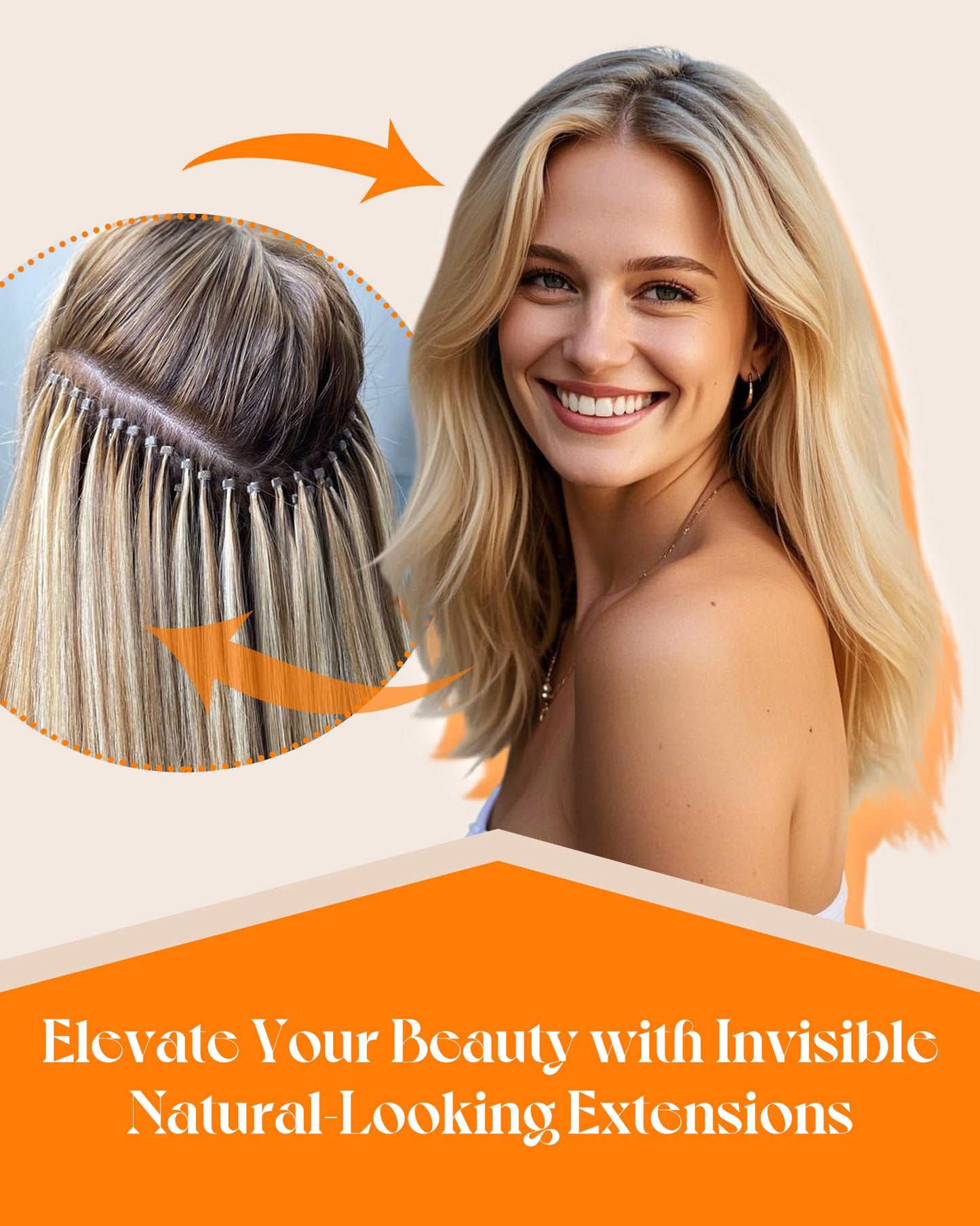 Sunny Hair Soft I Tip Human Hair Extensions, Black, for Women with Short Straight Hair Seeking Volume, Prevents Flatness at Wedding Receptions and Evening Parties, 50g 14 Inch