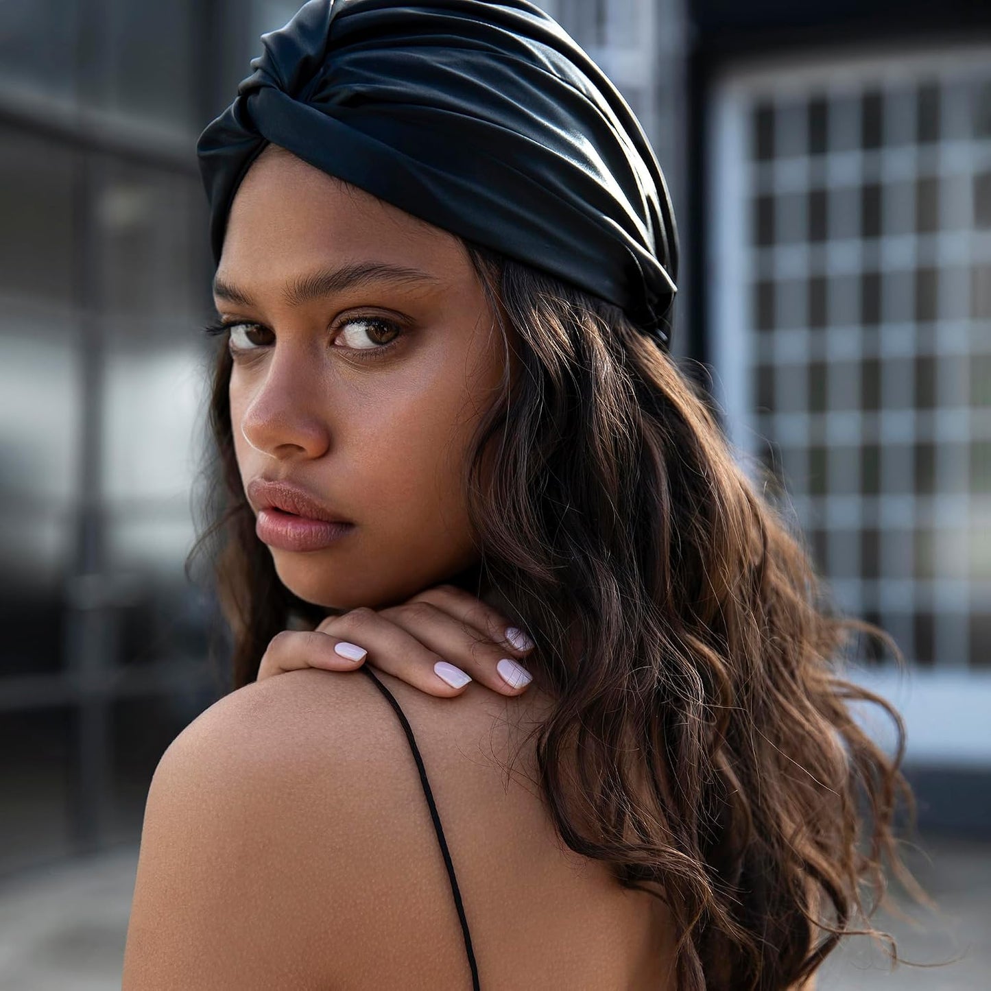 SLIP Pure Silk Turban - 100% Mulberry Silk, Ultra Soft & Gentle on Hair, Prevents Breakage & Frizz
