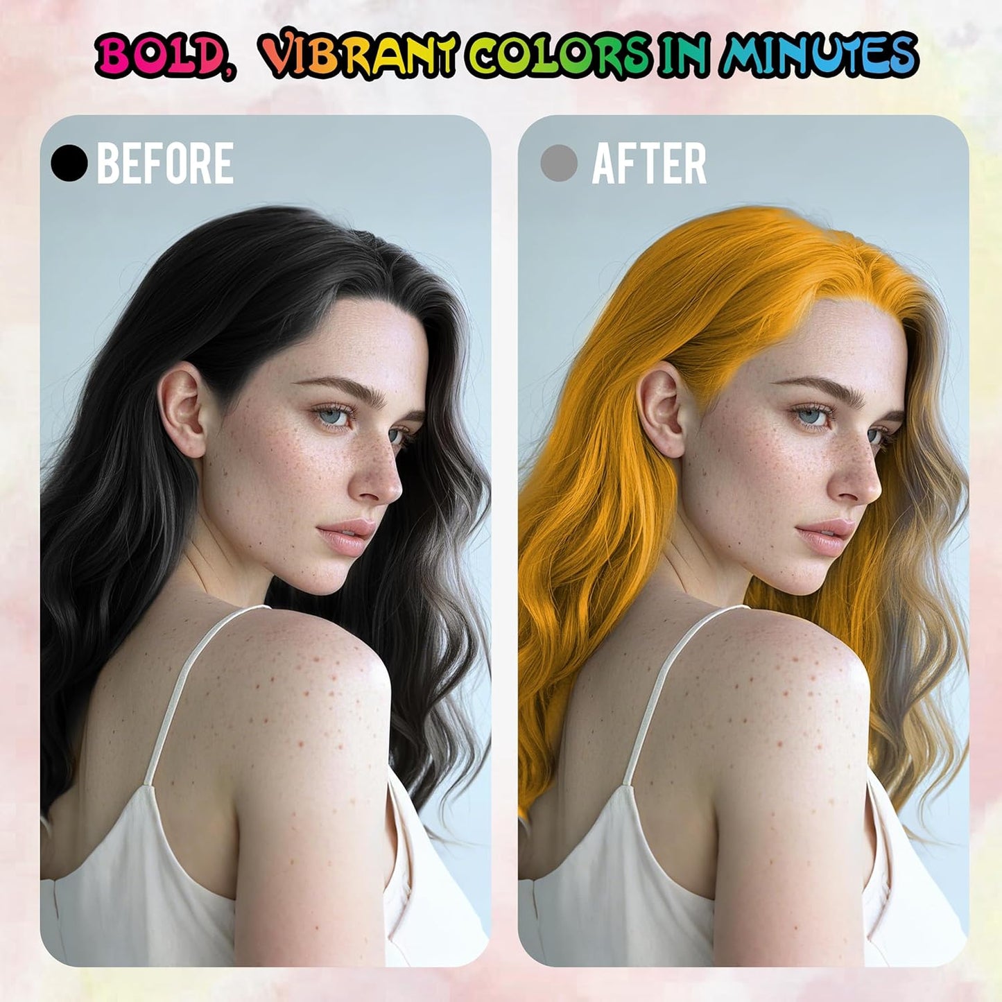 Gold Temporary Hair Color Spray - Washable & Non-Sticky Instant Hair Dye | Perfect for Halloween & Parties, 150ml