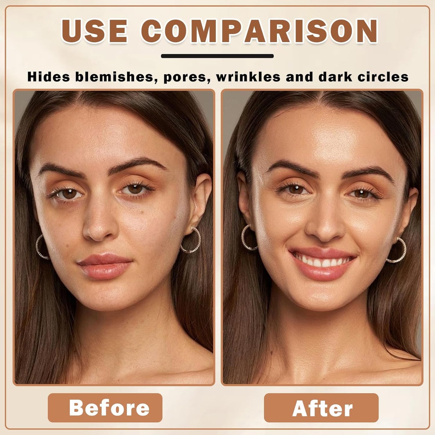 Flawless Airbrush Makeup Foundation - Lightweight & Buildable Coverage for Mature Skin | 02 Beige
