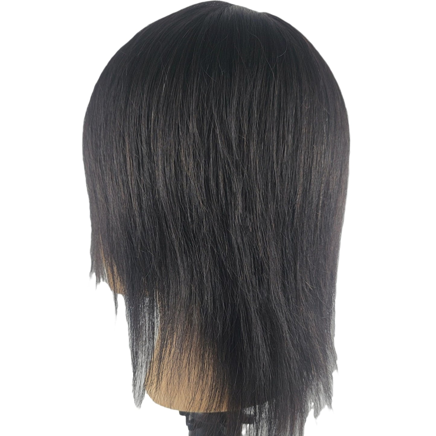 Mannequin Head Human Hair for Hair Styling, 12" Barber Mannequin Head Male