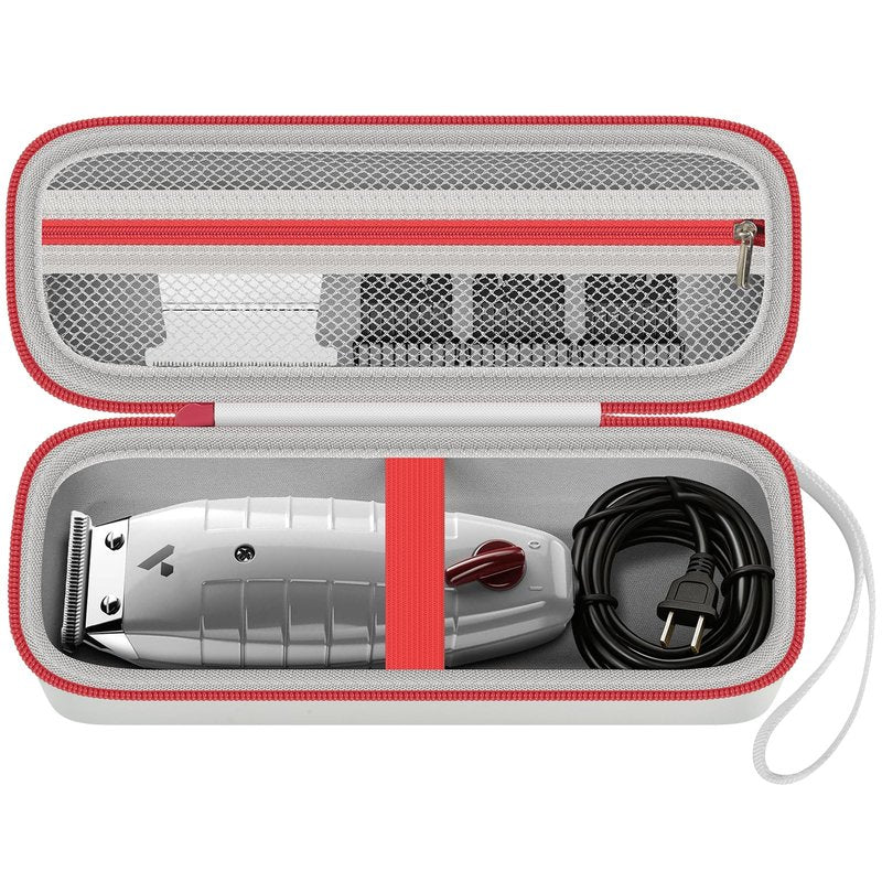 Grapsa Travel Case for Andis Professional T-Outliner Beard & Hair Trimmer Fit Model GTO 04780/04710/04603/04775,Mens Hair Cutting Supplies Organizer Holder with Mesh Pocket for Accessories- Bag Only