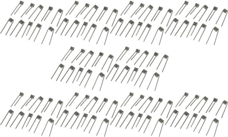 EX ELECTRONIX EXPRESS 100 Pack Pre-Built Clapton Coil Wires for D.I.Y. Projects (Packaged in 10 Plastic Jars with Lids, 10 Coils Per Jar)
