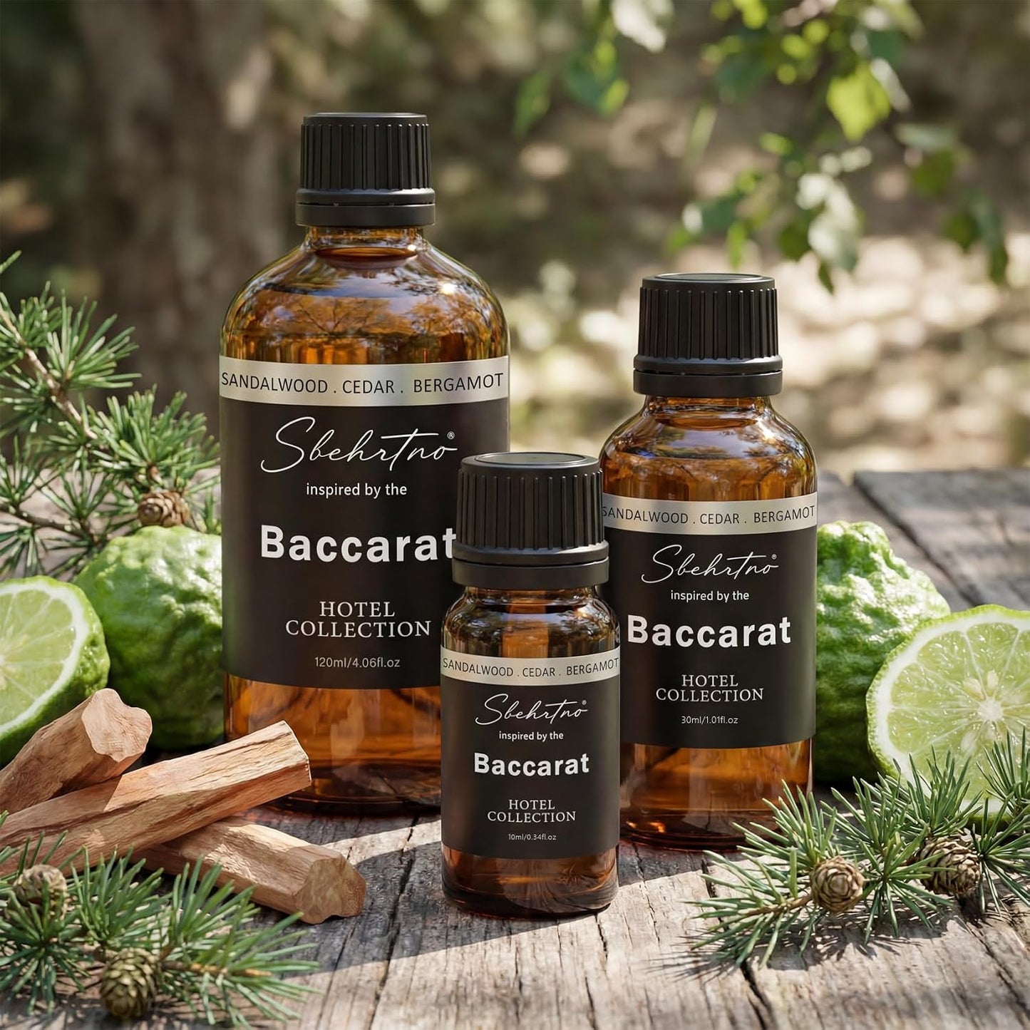 Sandalwood & Bergamot Diffuser Oil - Inspired by Baccarat Hotel Scent | 16.9 Fl Oz for Essential & Waterless Diffusers