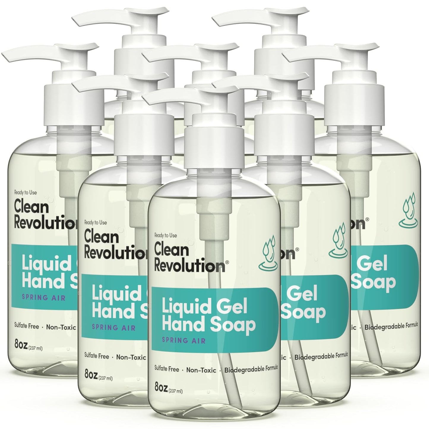 Liquid Gel Hand Soap - Natural Lavender Essential Oils | Silky Rich, Quick Lather, 128 Fl Oz