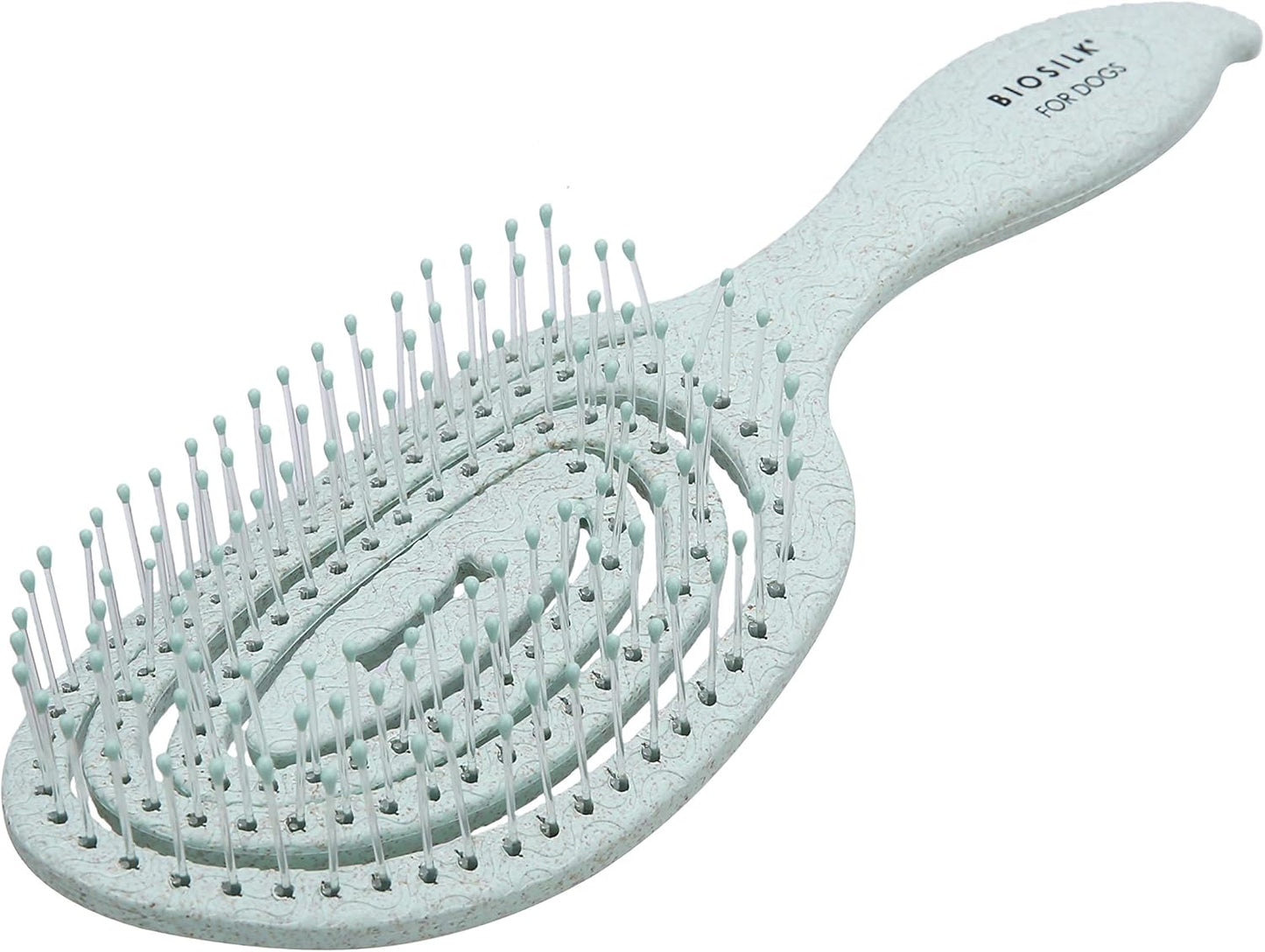 BioSilk for Pets Eco-Friendly Dog Detangling Pin Brush - Gentle Grooming Tool for Healthy Coats