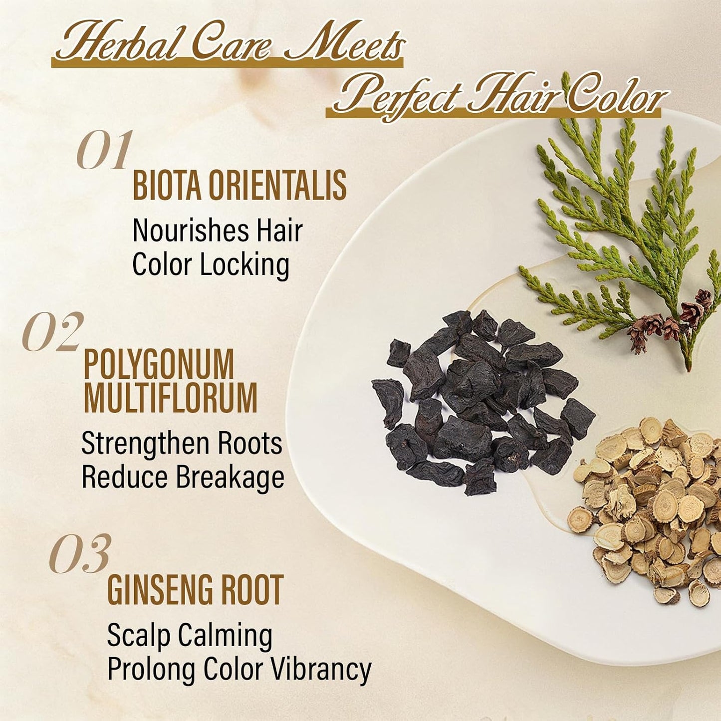 Light Brown Hair Dye Shampoo - 3-in-1 Color Treatment for Gray Coverage | Fast-Acting Natural Brown Hair Color